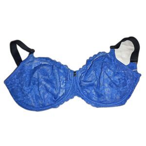 NWT Freya Offbeat 30M Blue Lace Bra Sheer Underwire Plus Size Lingerie Curvy